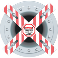 Danger Man-Way Cross Barrier Action Paper