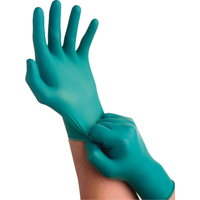 TouchNTuff&reg; 92-600 Gloves, Small, Nitrile, 5-mil, Powder-Free, Green Action Paper