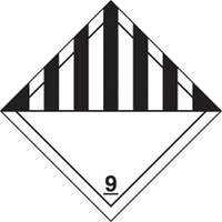 &eacute;tiquettes d'exp&eacute;dition TMD, Classe 9, Mati&egrave;res dangereuses diverses, Papier Action Paper