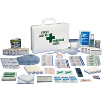 Trousses de premiers soins standards pour le bureau, Dispositif m&eacute;dical Classe 1, Boîte en plastique Action Paper