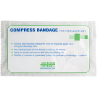 Compress Bandages, Crepe Tails, Cut to Size L x 4-1/2" W Action Paper