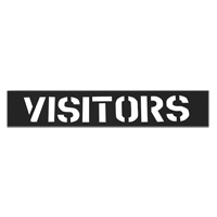 Parking Lot Stencils, English, 12" Action Paper