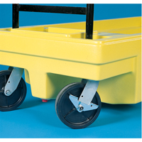 Chariots Poly-Spillcart, 66,5" lo x 29" la x 43,9" h, Cap. de d&eacute;versement 57 gal. US Action Paper