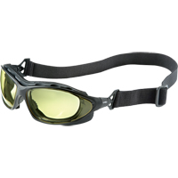 Uvex HydroShield&reg; Seismic&reg; Safety Goggles, Amber Lens, Anti-Fog/Anti-Scratch, Closed Vent Action Paper