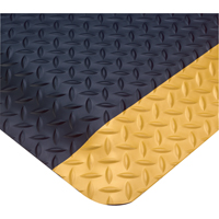 Tapis Smart No 497, Losange, 3' x 75' x 1", Noir/Jaune, PVC Action Paper