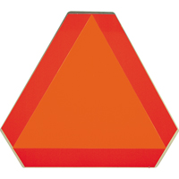 Slow Moving Vehicle Signs, Aluminum, 16" W x 16" H Action Paper
