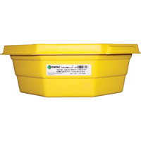 Drums-Up Jr. Trays, 22.75" L x 22.75" W x 7.5" H, 7.5 US gal. Spill Capacity Action Paper