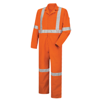 Hi-Visibility Coveralls , Men's, Orange, Size 38 Action Paper