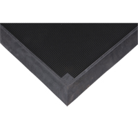 Foot Sanitizing Matting, Rubber, 2-2/3' W x 3-1/4' L x 2-1/2" Thick, Black Action Paper