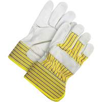 Classic Fitter Gloves, One Size, Grain Cowhide Palm, Fleece Inner Lining Action Paper
