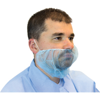 Disposable Beard Covers, Polypropylene, Blue Action Paper