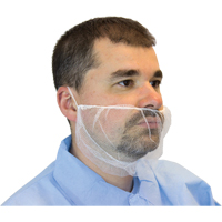 Mesh Beard Nets, Polyester, White Action Paper