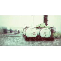 Single ISO Tank Berm, 3590 gal. Capacity, 24' W x 10' L x 24" H, L-Bracket Action Paper