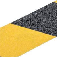 Premium Anti-Skid Tape, 2" x 60', Black & Yellow Action Paper