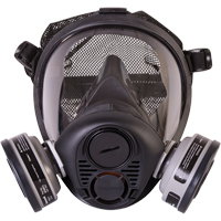 North&reg; RU6500 Series Full Facepiece Respirator, Silicone, Small Action Paper
