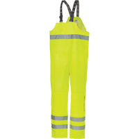 Pantalon &agrave; bavette imperm&eacute;able Narvik, Polyester, Petit, Jaune lime haute visibilit&eacute; Action Paper