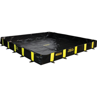 Rigid-Lock QuickBerm&reg;, 475 US gal. Capacity, 8' W x 8' L x 12" H, Stake Wall Action Paper