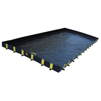 Rigid-Lock QuickBerm&reg;, 1795 gal. Capacity, 12' W x 20' L x 12" H, Stake Wall Action Paper