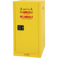 Armoire pour produits inflammables, 16 gal., 1 Porte(s), 23" La x 44" h x 18" p Action Paper