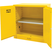 Flammable Storage Cabinet, 22 gal., 2 Door, 35" W x 35" H x 22" D Action Paper