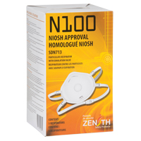 Particulate Respirator, N100, NIOSH Certified, Medium/Large Action Paper
