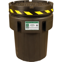 Baril de r&eacute;cup&eacute;ration Ultra-Recycled Overpack, 95 gal., Stationnaire Action Paper