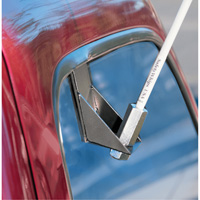 Safety Whip&reg; Light-Duty Whips, Window Mount, 5' High, Orange Action Paper