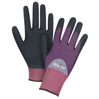 Gants enduits de premi&egrave;re qualit&eacute; ZX-2, 10/T-Grand, R&ecirc;vetement Nitrile/Mousse de nitrile, Calibre 18, Enveloppe en Nylon Action Paper