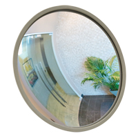Convex Mirror with Bracket, Indoor/Outdoor, 12" Diameter Action Paper