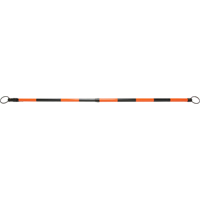 Retractable Cone Bar, 7' 5" Extended Length, Black/Orange Action Paper