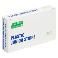 Junior Strips Bandages, Rectangular/Square, 1-1/2", Plastic, Non-Sterile Action Paper