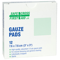 Gaze, Tampon, 3" lo x 3" la, St&eacute;rile, Dispositif m&eacute;dical Classe 1 Action Paper