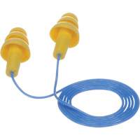 E-A-R Ultrafit Premolded Earplugs, Corded, Bulk - Polybag, 25 dB NRR, One-Size Action Paper