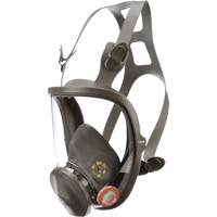 6000 Series Full Facepiece Reusable Respirator, Elastomer/Silicone/Thermoplastic, Medium Action Paper