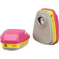 6000 Series Respirator Cartridges, Gas/Vapour Cartridge, Organic Vapour/Acid Gas/P100 Action Paper