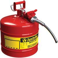 Bidons s&eacute;curitaires AccuFlow, Type II, Acier, 1 gal. US, Rouge, Homologu&eacute; FM/List&eacute; UL/ULC Action Paper