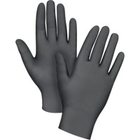 Puncture-Resistant Medical-Grade Disposable Gloves, Small, Nitrile, 5-mil, Powder-Free, Black, Class 2 Action Paper