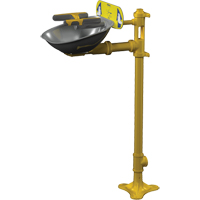 Postes de douche oculaire/faciale Halo, Installation Socle, Bol Acier inoxydable Action Paper