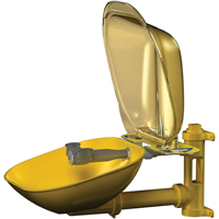 Poste de douche oculaire Halo, Installation Montage mural, Bol Plastique Action Paper