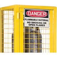 Armoire de s&eacute;curit&eacute; pour cylindres de gaz conforme aux normes de la CSA, nbre de bouteilles: 2, 17" , 17" , 69" , Jaune Action Paper