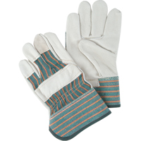 Abrasion-Resistant Fitter's Gloves, Ladies, Grain Cowhide Palm Action Paper