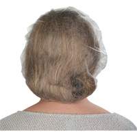 Non-Woven Bouffant Caps, Polypropylene, 21"/Large, White Action Paper