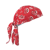 Chill-Its&reg; 6615 Cooling Dew Rags, Red Action Paper