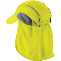 Chill-Its&reg; 6650 Cooling Hats with Neck Shades, Hi-Vis Lime Action Paper