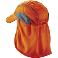 Chill-Its&reg; 6650 Cooling Hats with Neck Shades, Hi-Vis Orange Action Paper
