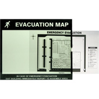 Insert transparent de cadre pour plan d'&eacute;vacuation Action Paper