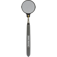 Inspection Mirror, Circular, 2-1/4" L x 2-1/4" W, Telescopic Action Paper