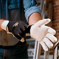 Anti-Vibration Air Glove&reg;, Size Medium, Pearl Leather Palm Action Paper
