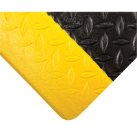 Tapis Tuf Sponge No 452, Losange, 3' x 60' x 1/2", Noir/Jaune, &eacute;ponge en PVC Action Paper