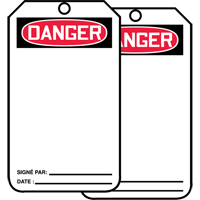 Safety Tags, Cardstock, 3-1/8" W x 5-7/8" H, French Action Paper